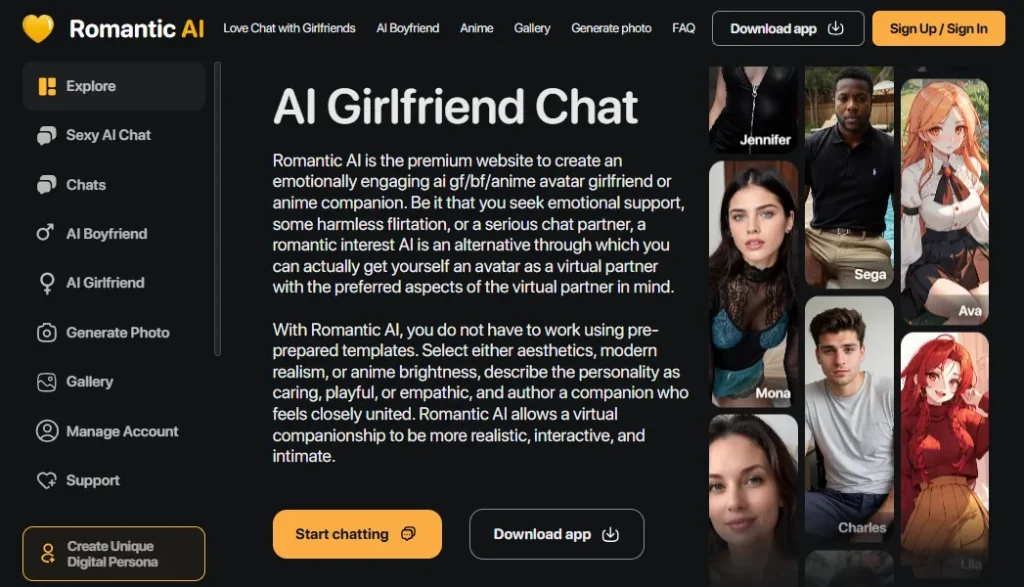 Romantic AI