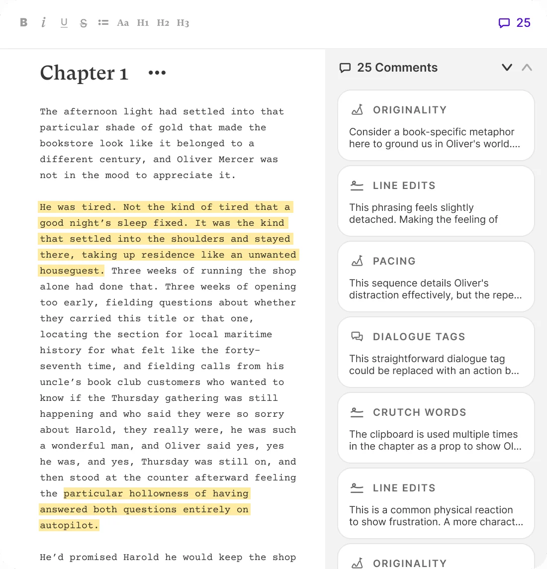Sudowrite screenshot 3